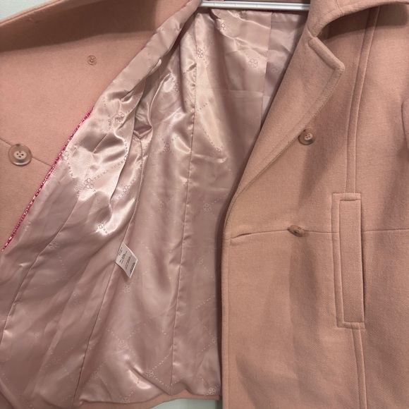 Trina Turk pink wool pea coat size 10 - Picture 8 of 10